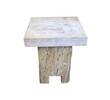 18th Century Wood Side Table with Limestone top 67093