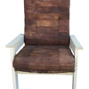 Limited Edition Single Oak and Vintage Leather Chair 60987