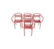Set of (4) French Iron Arm Chairs 26206