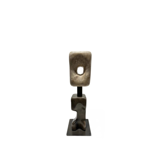 Modernist Wood Totem Sculpture 74048