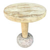 Limited Edition Oak and Stone Side Table 52299