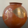 Japanese Hammered Copper and Gilt Vase 59543