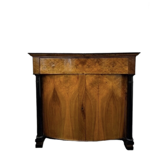 Fantastic Bow Front Biedermeier Cabinet 71305