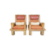 Pair of Large French Oak Arm Chairs 70564