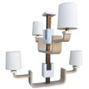 Limited Edition Oak and Lacquer Chandelier 32868