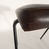 French Mid Century Metal and Leather Top Stool 64834