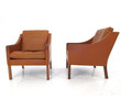 Pair of Borge Mogensen Leather Chairs 3313