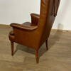 Single Danish Mid Century Leather Chair 74499