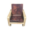 Lucca Studio Remy Oak And Leather Armchair 60817