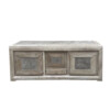 French Oak Buffet With Cement Detail 75022