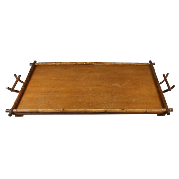 Large Tray with Bamboo Frame 20425
