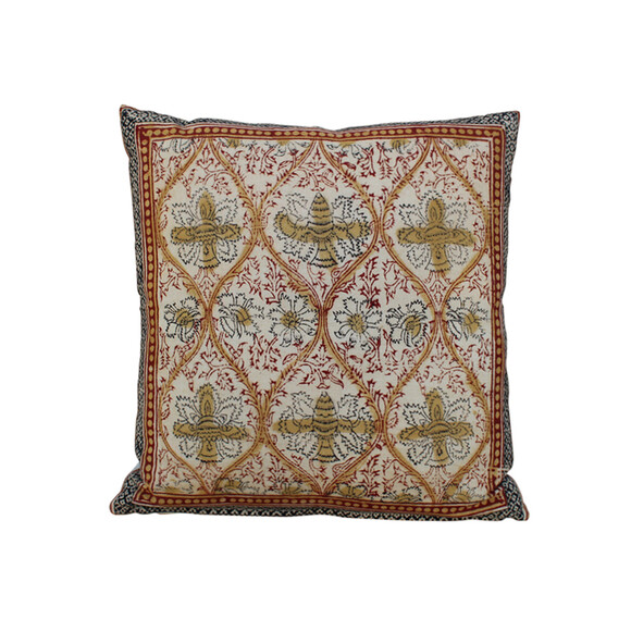 Vintage Batik Textile Pillow 25384