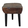French Organic Wood Side Table 21537