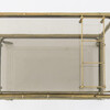 French Brass Faux Bamboo Bar Cart 18261
