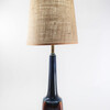 Vintage Ceramic Lamp with Custom Burlap Shade 65218