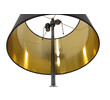 Mid Century Chrome and Brass Floor Lamp 18286