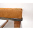 Lucca Studio Vaughn (stool) of saddle leather top and base 71205