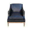 French 1940's Black Leather Chairs 31343