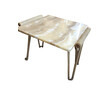French Alabaster Side Table with Rope Detail 24846
