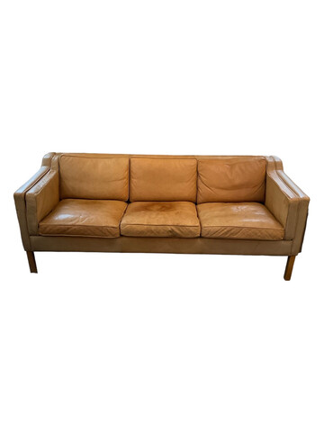 Danish Leather Sofa 56984
