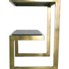 Lucca Limited Edition Table in blackstone and brass 19075