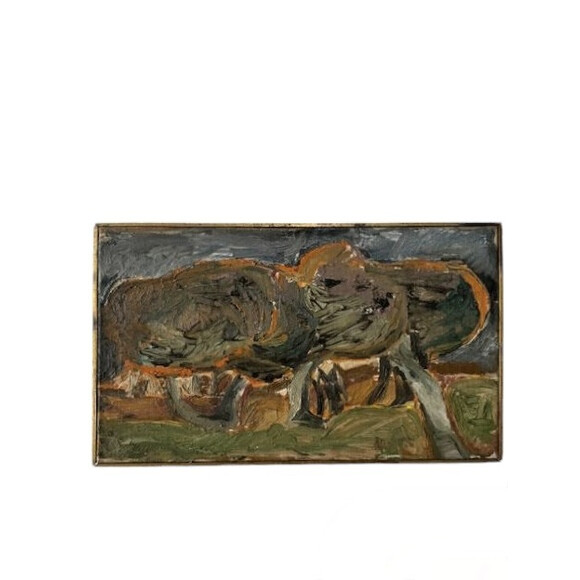 20th Century Danish Abstract Landscape Painting 75016