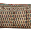 19th Century Wood Block Textile Pillow 30166