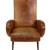 French Mid Century Leather Arm Chair 20499