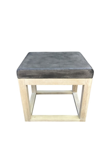 Lucca Studio Bryce Table/Stool with a Vintage Leather Top. 67633