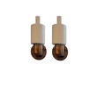 Pair of Fog & Morup Brass and Opaline Shade Sconces 78124