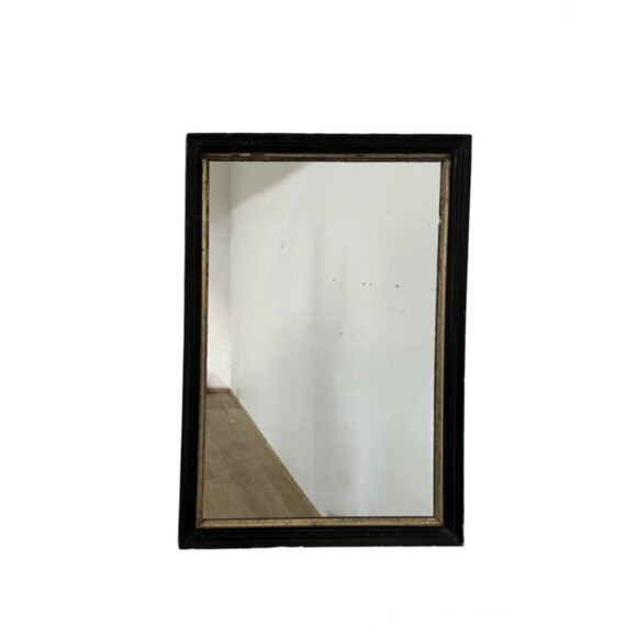 Large 19th Century Ebonized and Gilt Mirror 70576