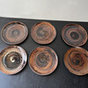 Carl-Harry Stalhane Vintage Set of (6) Handmade Ceramic Plates 68797