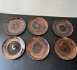 Carl-Harry Stalhane Vintage Set of (6) Handmade Ceramic Plates 68797