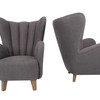 Pair of French Deco Wing Back Arm Chairs 26292