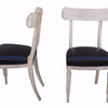 Set of (8) Bleached Oak and Leather Dining Chairs 21597