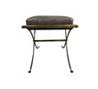 French Steel and Brass Stool 19911