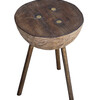 Limited Edition Primitive Wood Side Table 28078