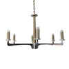 Lucca Studio Porto Oak and Stainless Chandelier 74151