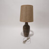Vintage Ceramic Lamp with Custom Burlap Shade 65151