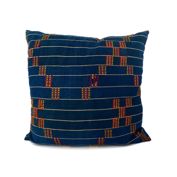 19th Century African Indigo Textile Pillow 61413