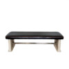 Lucca Studio Morton Oak and Leather Bench 74283