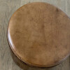 Lucca Studio Douglas Oak and Leather Top Ottoman/Stool 74298