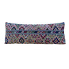 Large Vintage Embroidery Textile Lumbar Pillow 25347