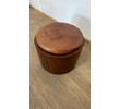 Lucca Studio Douglas Oak and Leather Top Ottoman/Stool 74805