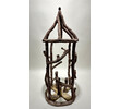 Highly Decorative French Faux Bois Hanging Lantern 74394