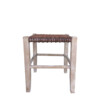 Lucca Studio Thelma Woven Leather Stool 72580