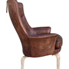 Single Danish Leather Arm Chair 29074