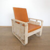 Lucca Studio Remy Oak And Leather Armchair 60818