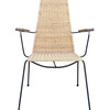 Single French Woven Rattan Chair 27067