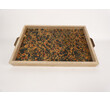 Limited Edition Oak Tray with Vintage Italian Marbleized Paper Tray 57661